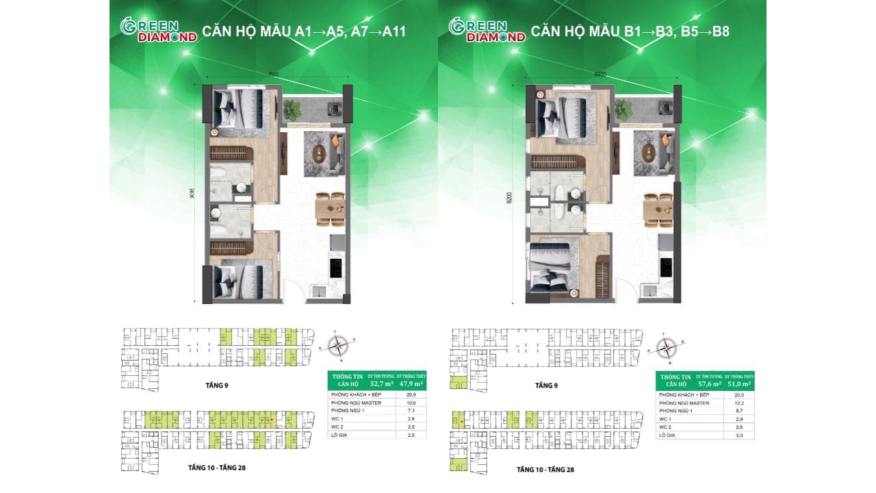 Thiết Kế Căn 2PN 2WC