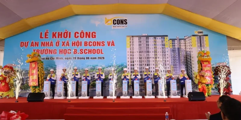 Lễ khởi công 802 căn nhà ở xã hội Bcons City Life Tân Uyên