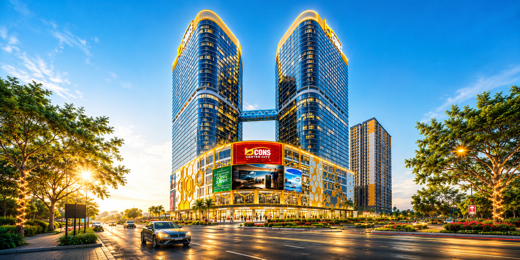 Phối cảnh dự án Bcons Center City